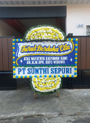 Papan Bunga Duka di Manna